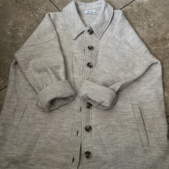 Madewell (Re)sponsible Boiled Wool Sweater Jacket - Picture 6 of 8